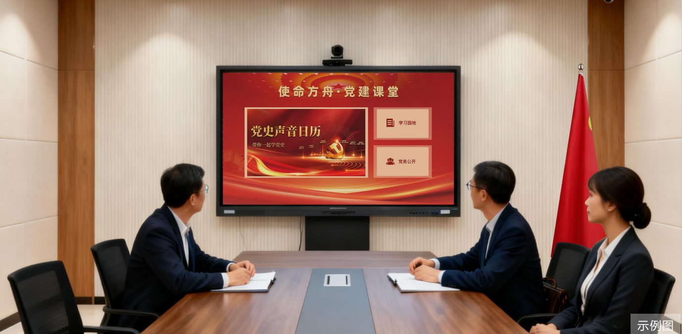 智慧党建创新硬件集成学习：使命方舟-智慧党建会议学习一体机-图片2